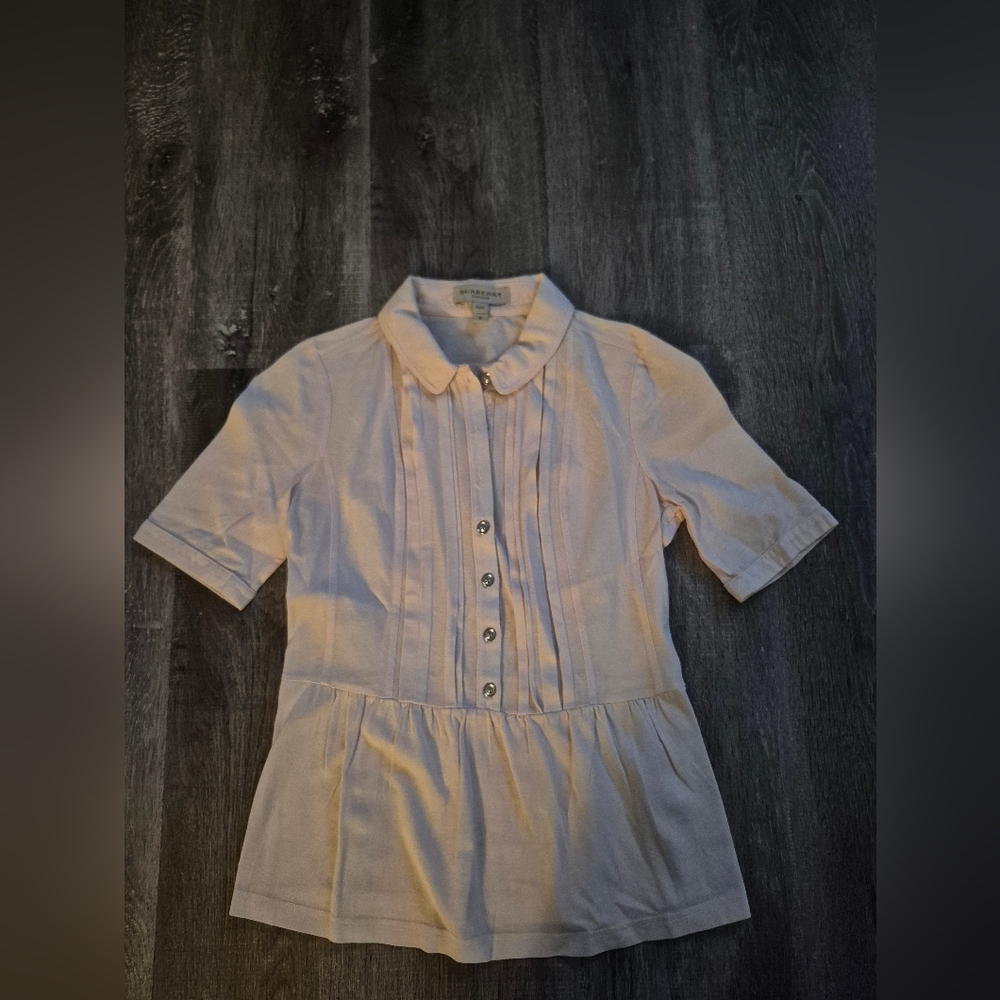Burberry Light Pink Button-Up Blouse